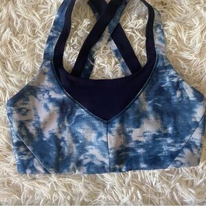 Lululemon Blue Tie Dye Sports Bra